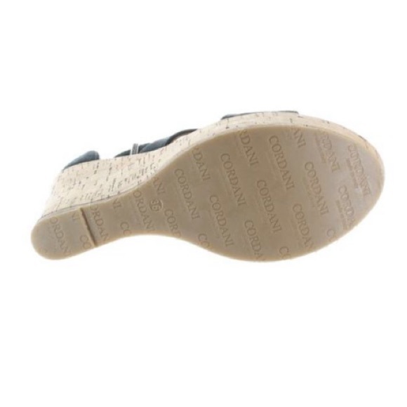 Cordani Raquel Navy Suede Cork Ankle Strap Sandals EUR 40/US 9.5 NIB - Picture 7 of 7